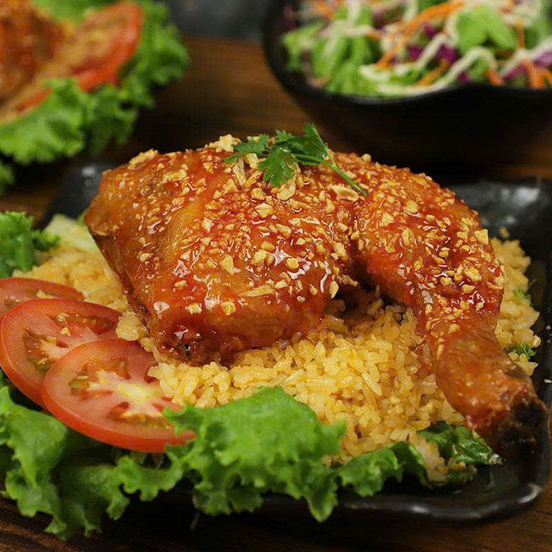 Vietnamese Crispy Fried Chicken Rice